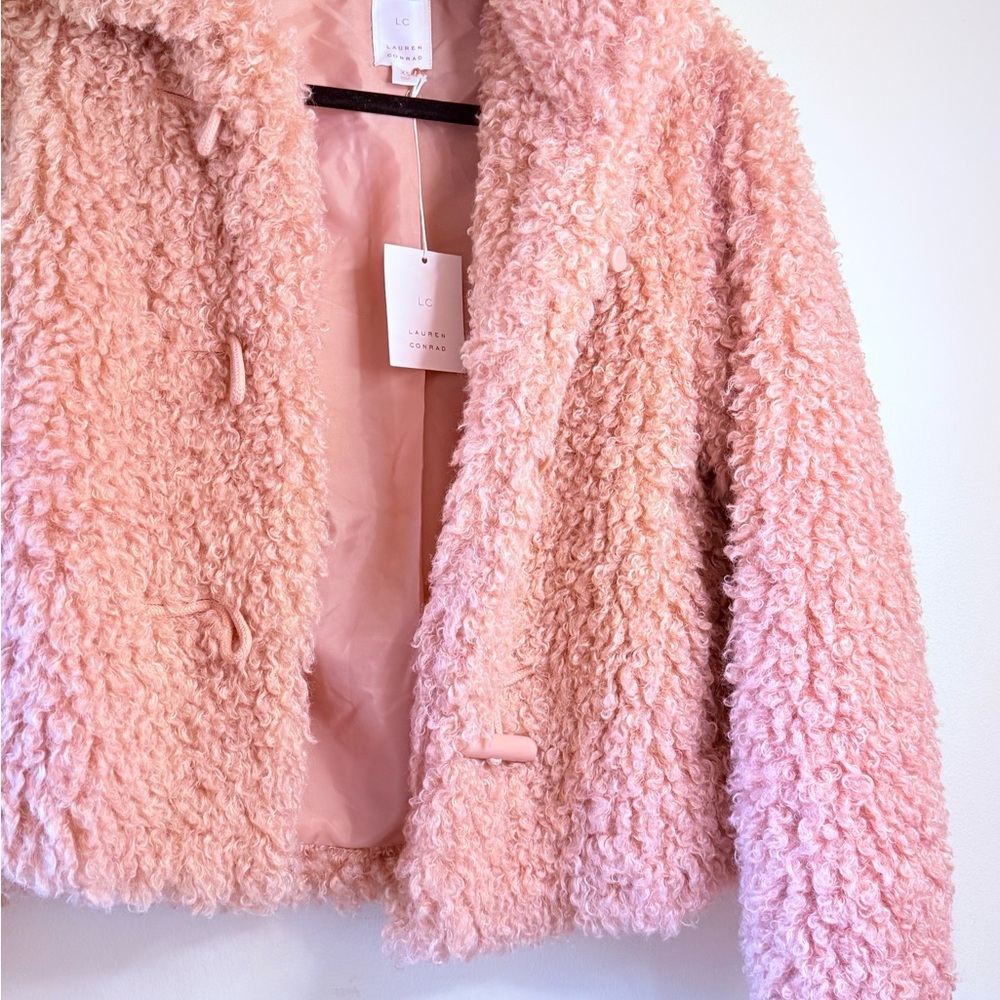 LC Lauren Conrad Blush Teddy Jacket - Picture 6 of 6